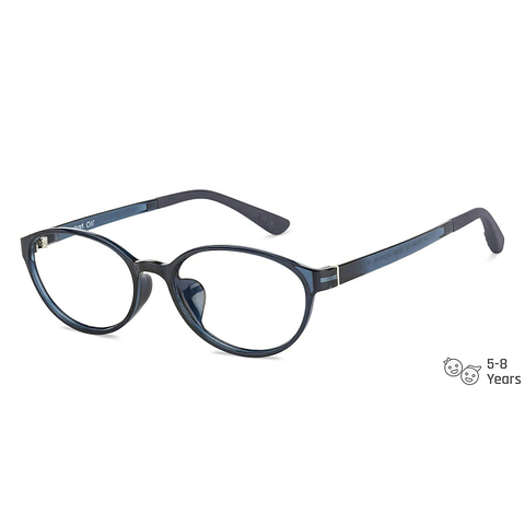 Hooper Online Navy Blue Full Rim Round left side