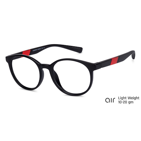 Lenskart Air Online Black Full Rim Round right side