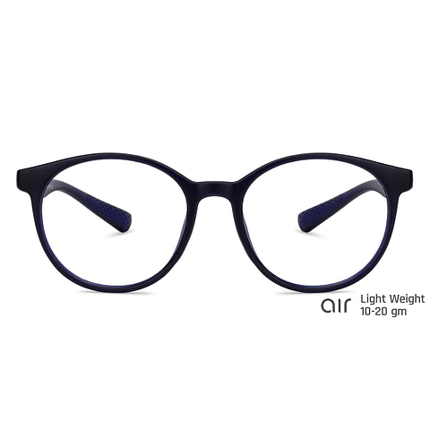Lenskart Air Online Sky Blue Full Rim Round left side