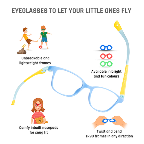 Glasses Fit Glasses For Young Child Buy Kids Glasses: Light Blue