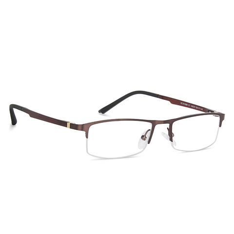 Lenskart Air Online Light Brown Half Rim Rectangle left side