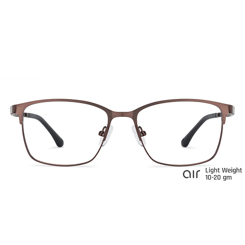 Lenskart Air Online Light Brown Full Rim Square left side