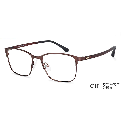 Lenskart Air Online Light Brown Full Rim Square right side