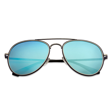 Vincent Chase Online Silver Full Rim Aviator left side