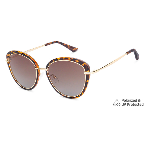 Buy Gold Tortoise Brown Gradient Full Rim Cat Eye Vincent