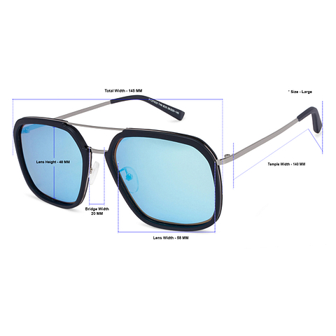 Vincent Chase Online Silver Full Rim Rectangle left side Vincent Chase Online Silver Full Rim Rectangle left side