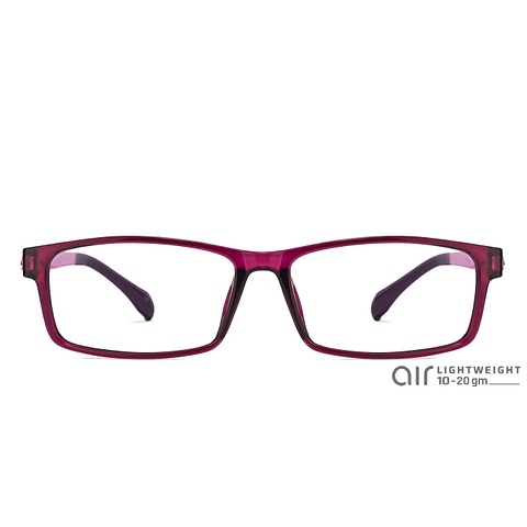Lenskart Lenskart TOI Special: Lenskart Air: Purple Transparent Full Rim Rectangle Lenskart TOI Special OTHERS TR-9020- left side Lenskart Lenskart TOI Special: Lenskart Air: Purple Transparent Full Rim Rectangle Lenskart TOI Special OTHERS TR-9020- left side