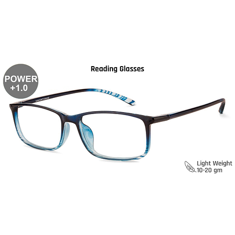 Buy Blue Full Rim Rectangle Lenskart READERS VC 0046 Only for