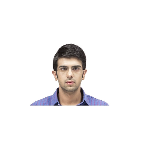 Vincent Chase Online Gold Rimless Rectangle right side