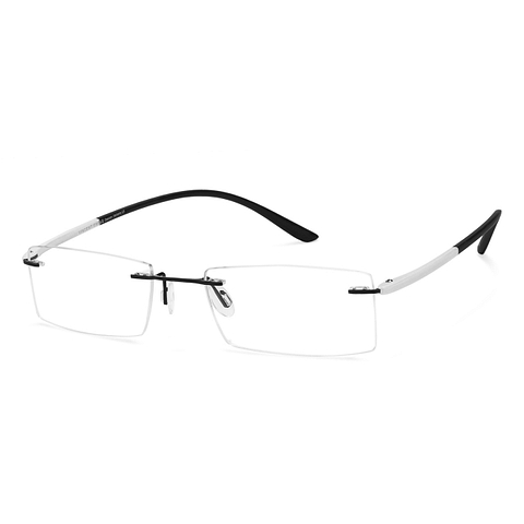 Lenskart Air Online Black Rimless Rectangle right side