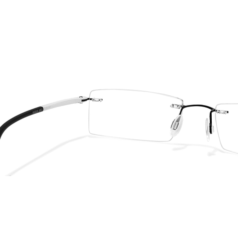 Lenskart Air Online Black Rimless Rectangle left side