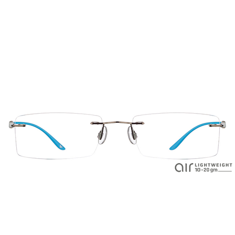 Lenskart Air Online Mid Gunmetal Rimless Rectangle right side Lenskart Air Online Mid Gunmetal Rimless Rectangle right side