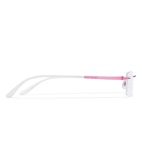 Lenskart Air Online Pink Rimless Rectangle right side