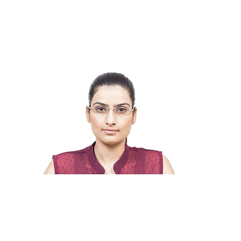 Lenskart Air Online Silver Rimless Rectangle left side Lenskart Air Online Silver Rimless Rectangle left side