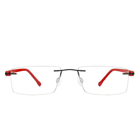 Lenskart Air Online Black Rimless Rectangle left side