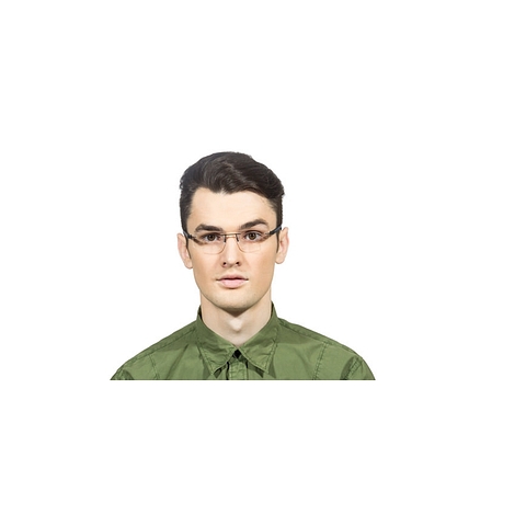 Lenskart Air Online Black Rimless Rectangle left side