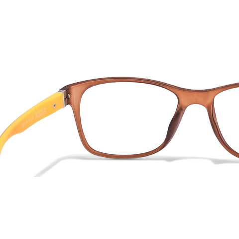 Lenskart Air Online Brown Transparent Full Rim Rectangle left side Lenskart Air Online Brown Transparent Full Rim Rectangle left side