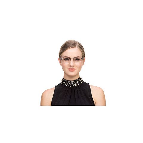 Lenskart Air Online Black Rimless Rectangle left side