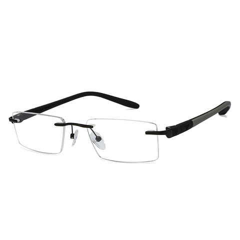 Lenskart Air Online Black Rimless Rectangle right side