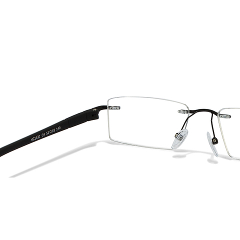 Lenskart Air Online Black Rimless Rectangle left side