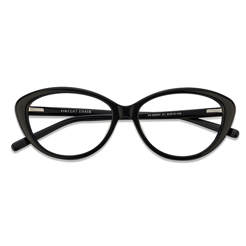 Vincent Chase Online Black Full Rim Cat Eye left side