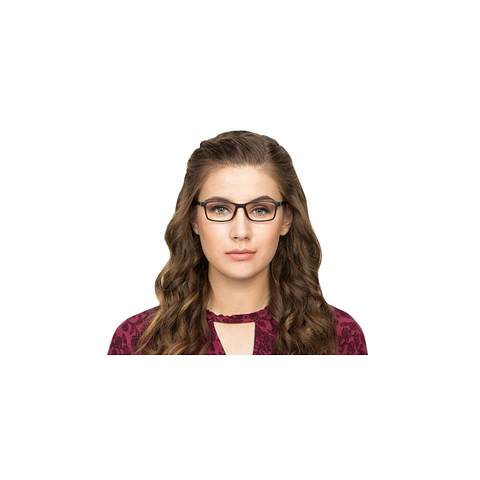 Lenskart Air Online Brown Transparent Full Rim Rectangle left side