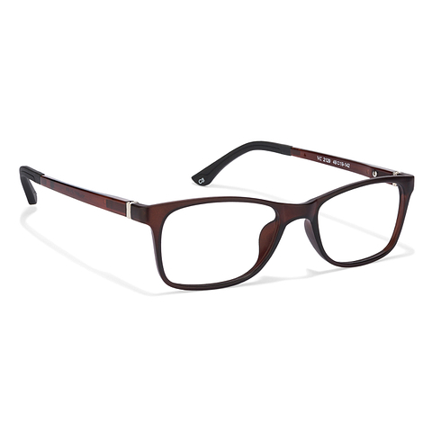 Lenskart Air Online Brown Transparent Full Rim Rectangle left side