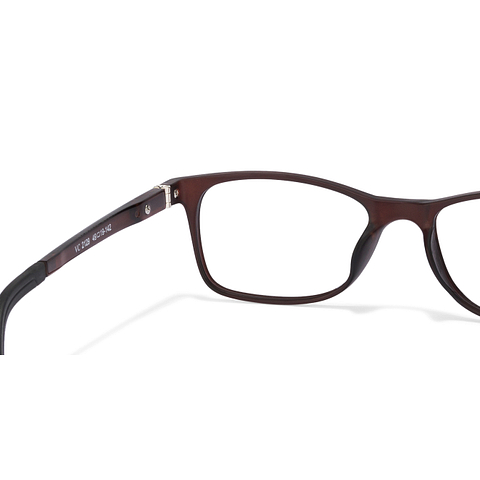 Lenskart Air Online Brown Transparent Full Rim Rectangle left side