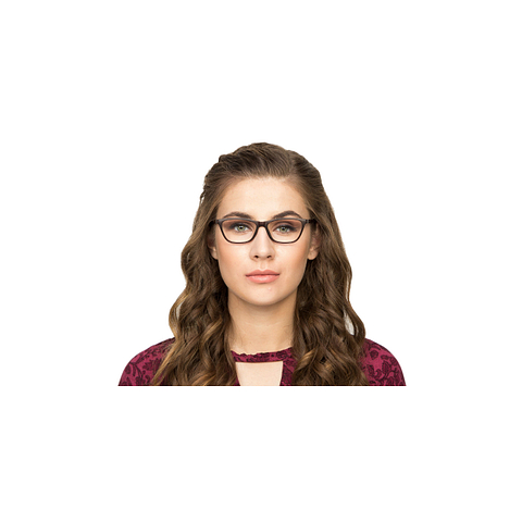 Lenskart Air Online Brown Transparent Full Rim Cat Eye right side