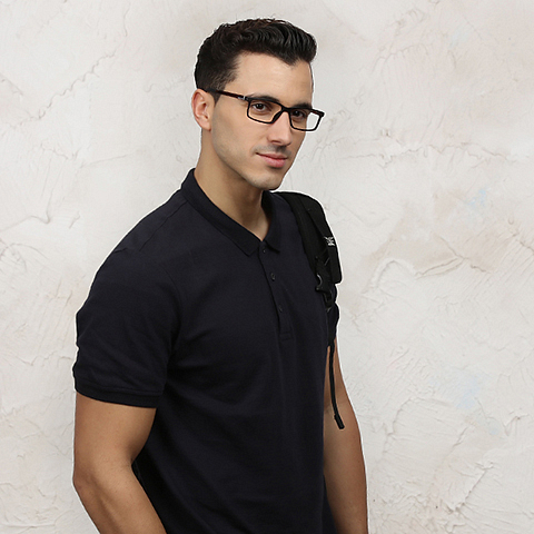 Lenskart Lenskart TOI Special: Lenskart Air: Brown Transparent Black Full Rim Rectangle Lenskart TOI Special OTHERS VC 2133-C8 right side