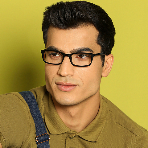 Vincent Chase Online Black Full Rim Rectangle left side
