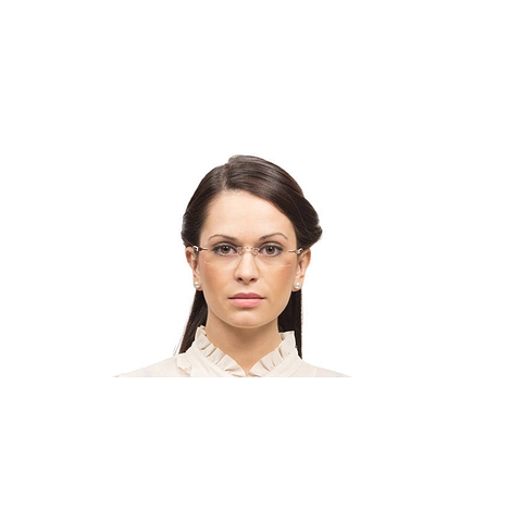 Lenskart Air Online Gold Rimless Rectangle right side