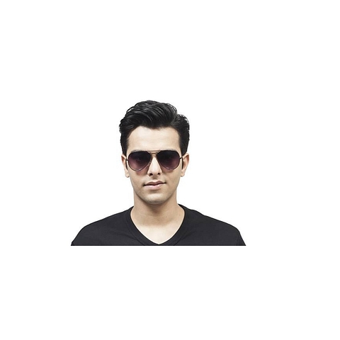 Vincent Chase Online Black Full Rim Aviator left side