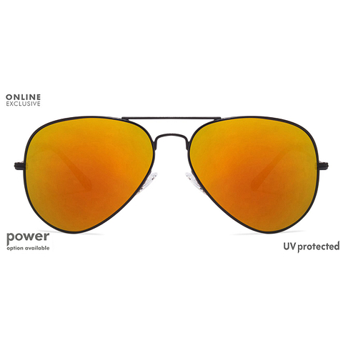 Vincent Chase Online Black Full Rim Aviator left side