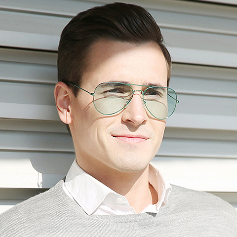 Vincent Chase Online Green Full Rim Aviator right side