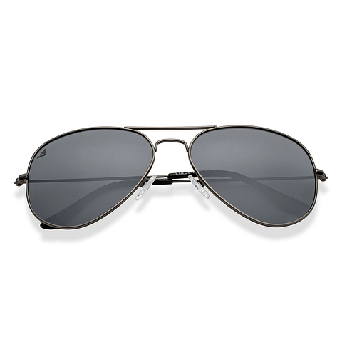 Vincent Chase Online Mid Gunmetal Full Rim Aviator left side