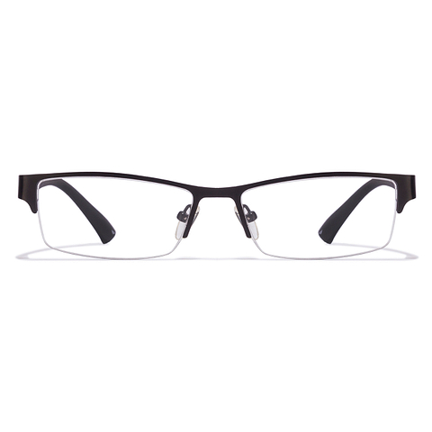 Lenskart Air Online Black Half Rim Rectangle left side Lenskart Air Online Black Half Rim Rectangle left side