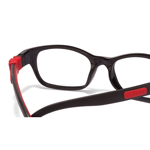 Hooper Online Black Full Rim Rectangle left side