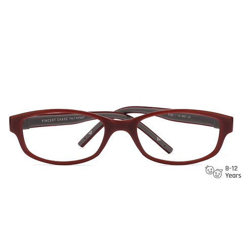 Hooper Online Red Full Rim Rectangle left side
