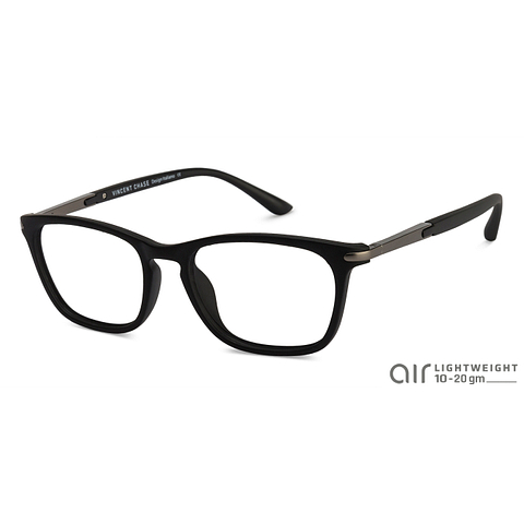 Lenskart Air Online Matte Black Full Rim Wayfarer left side