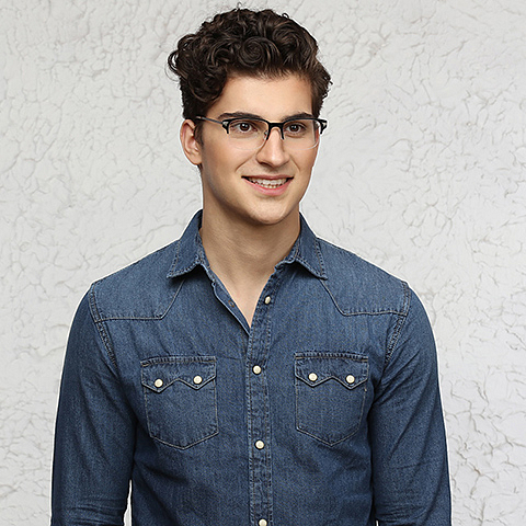 Vincent Chase Online Black Half Rim Square right side