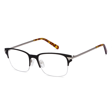 Vincent Chase Online Black Half Rim Rectangle left side