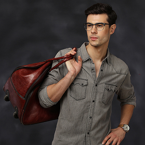 Vincent Chase Online Dark Gunmetal Full Rim Square right side