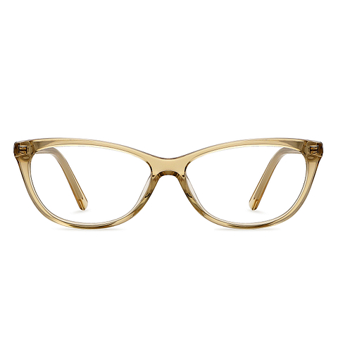 Vincent Chase Online Golden Transparent Full Rim Cat Eye left side