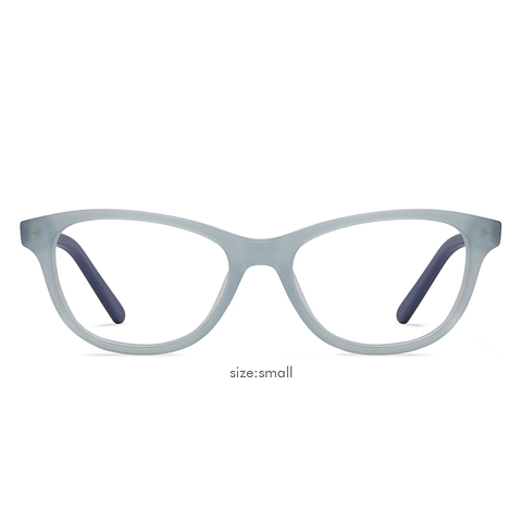 Vincent Chase Online Matte Sky Blue Transparent Full Rim Cat Eye left side