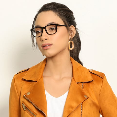 Vincent Chase Online Black Full Rim Rectangle left side
