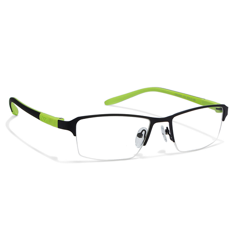 Lenskart Lenskart TOI Special: Black Lime Green Half Rim Rectangle Lenskart TOI Special OTHERS VC E10205-C22 left side