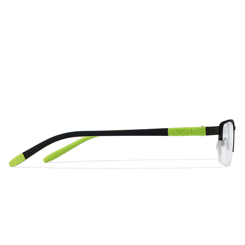 Lenskart Lenskart TOI Special: Black Lime Green Half Rim Rectangle Lenskart TOI Special OTHERS VC E10205-C22 right side