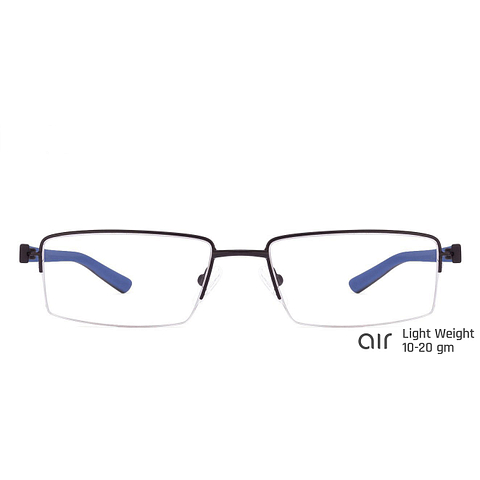 Lenskart Air Online Black Half Rim Rectangle left side