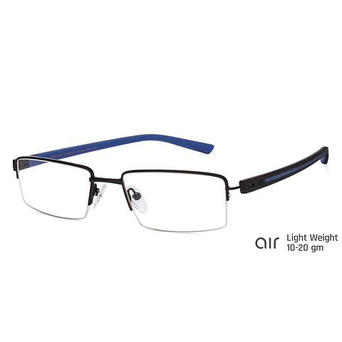 Lenskart Air Online Black Half Rim Rectangle right side